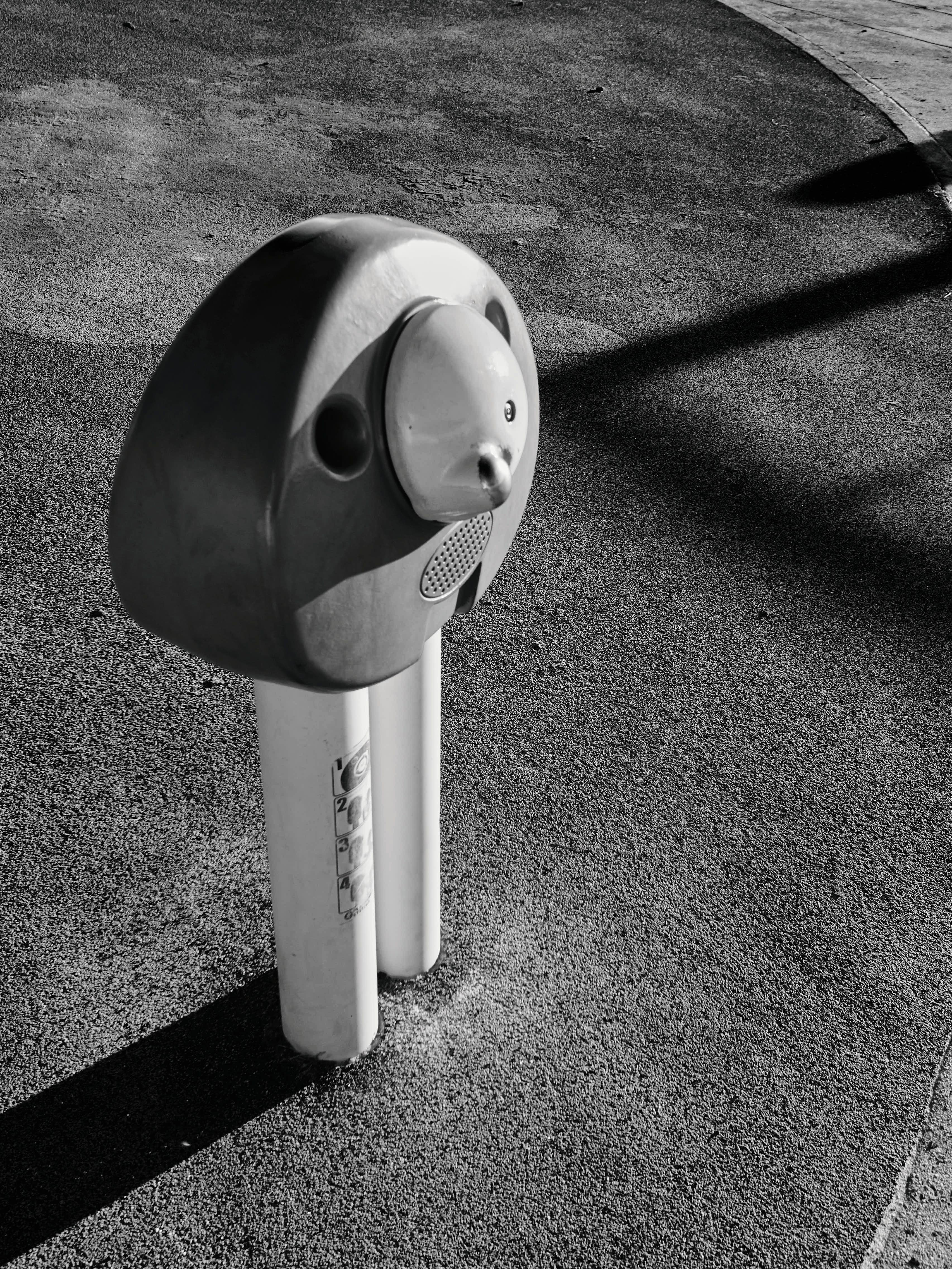 Vertical abstract photograph captured near The Gardens Ice House playground.